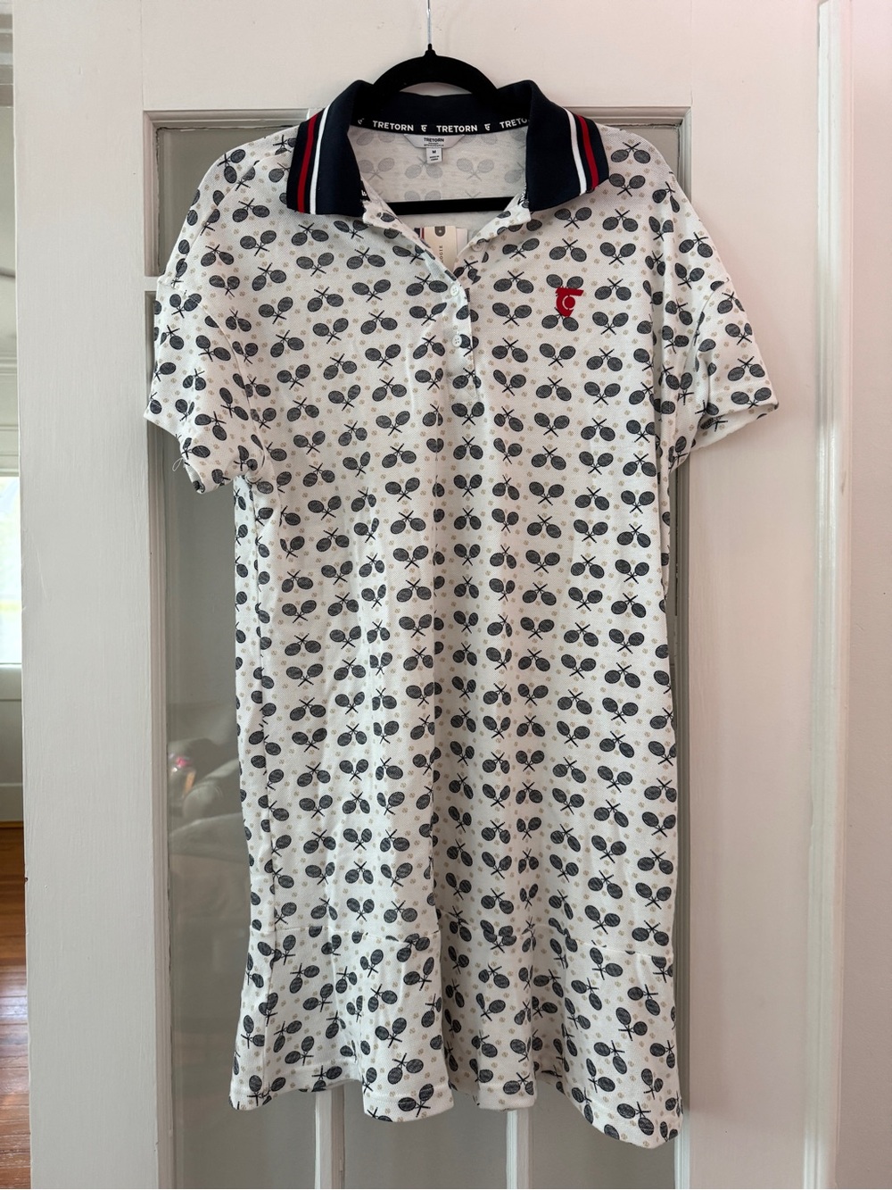 Tretorn x Anthropologie Flare Polo Athletic Mini Dress - Size M - White - NWT - Picture 3 of 5